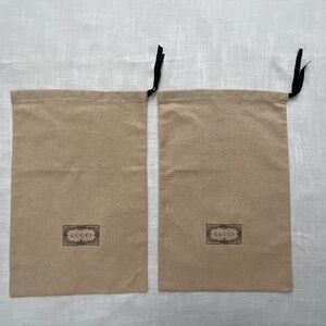 🌺set of 2 Gucci Tan Dust Bags🌺